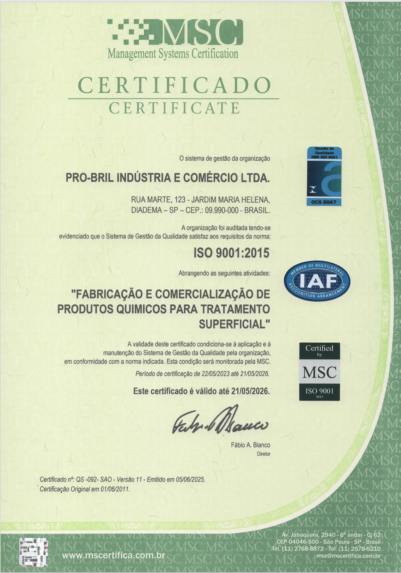 ISO 9001. 2025